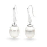 South Sea Pearl & Diamond Earrings - Dracakis Jewellers